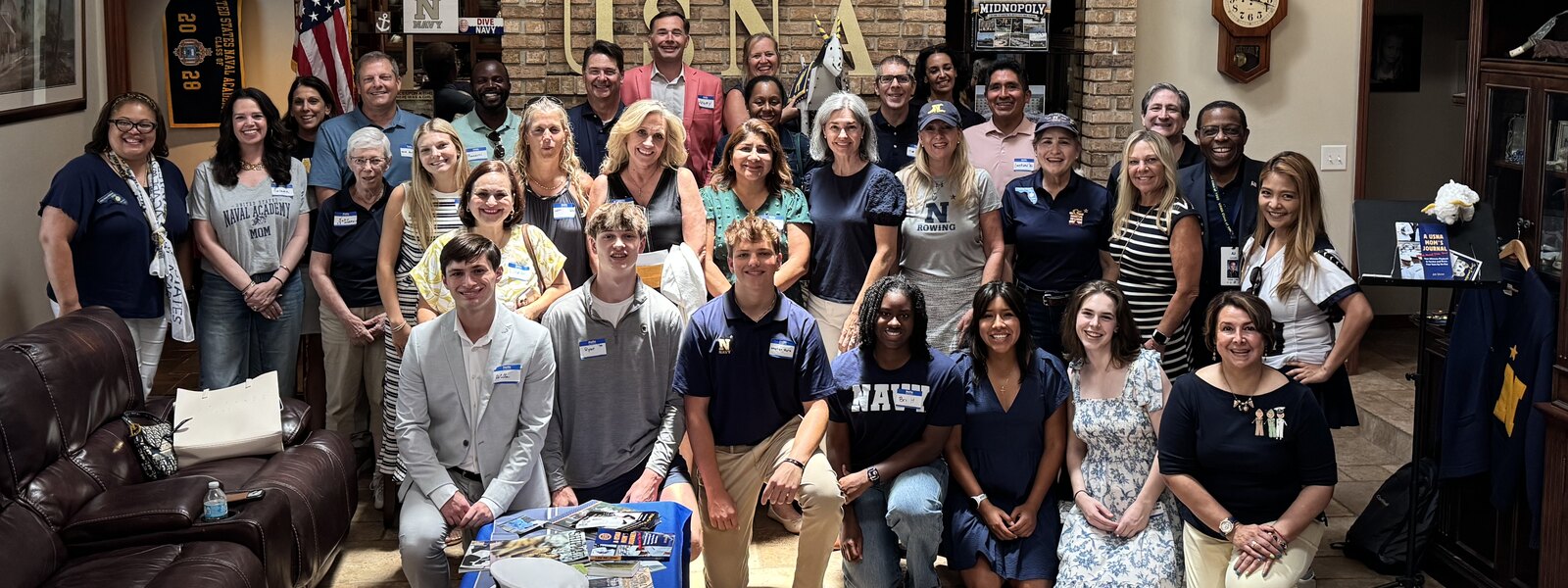 Club families and Midshipmen gathered together at the June 2026 club meeting
